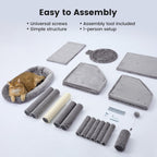 Gardner Pet 41in Cat Tree with 3.2in Posts Heavy Duty Cat Tower, Beige